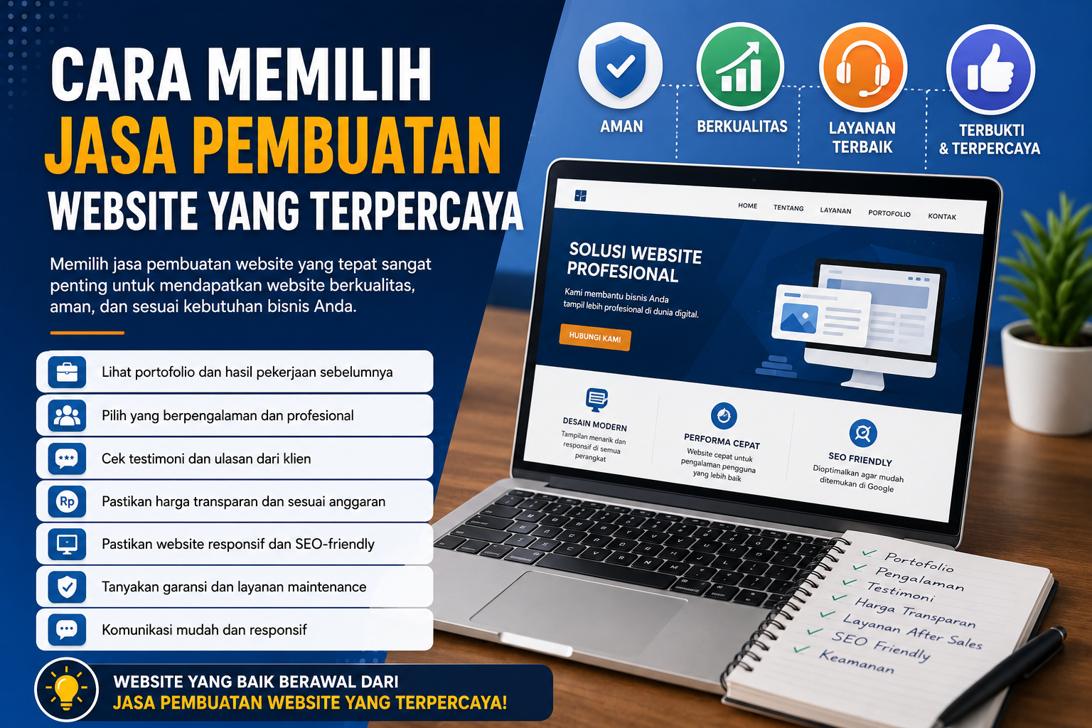 Cara Memilih Jasa Pembuatan Website yang Terpercaya