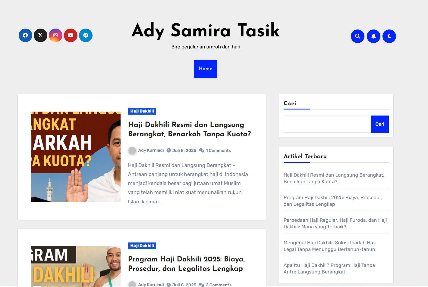 Ady Samira Tasik Biro perjalanan umroh dan haji